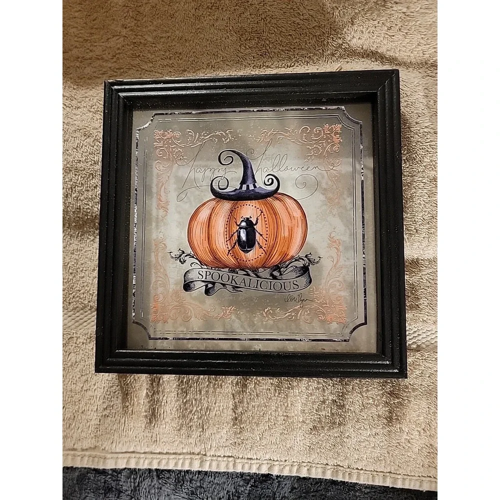 SPOOKALICIOUS SIGN In Shadowbox Frame 8